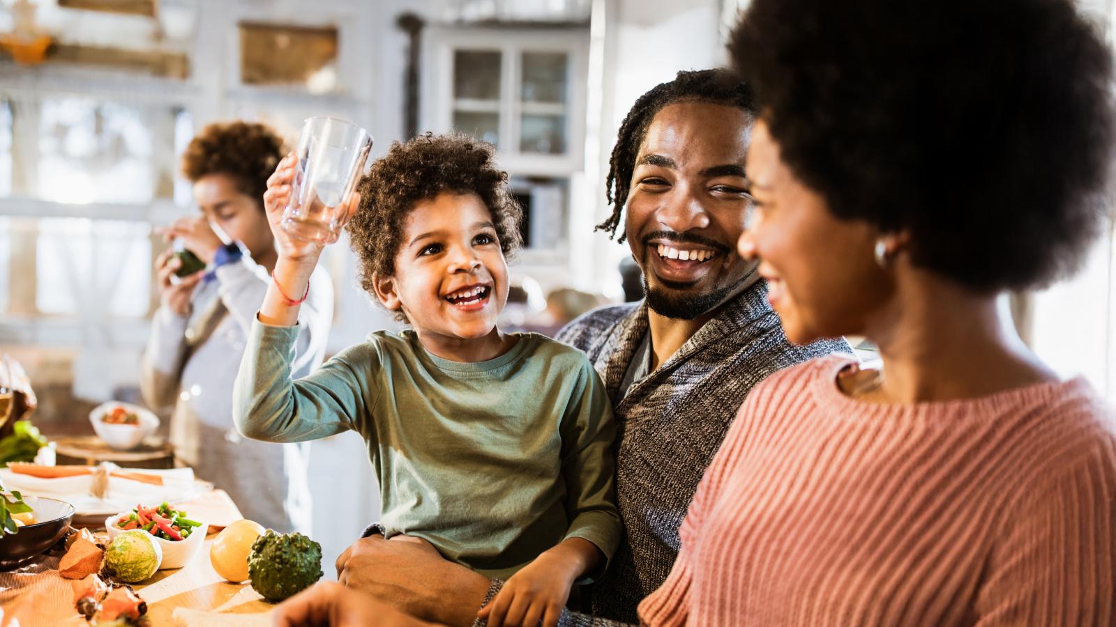 Family spending time together as healthy coping strategies to support their mental well being and financial wellness
