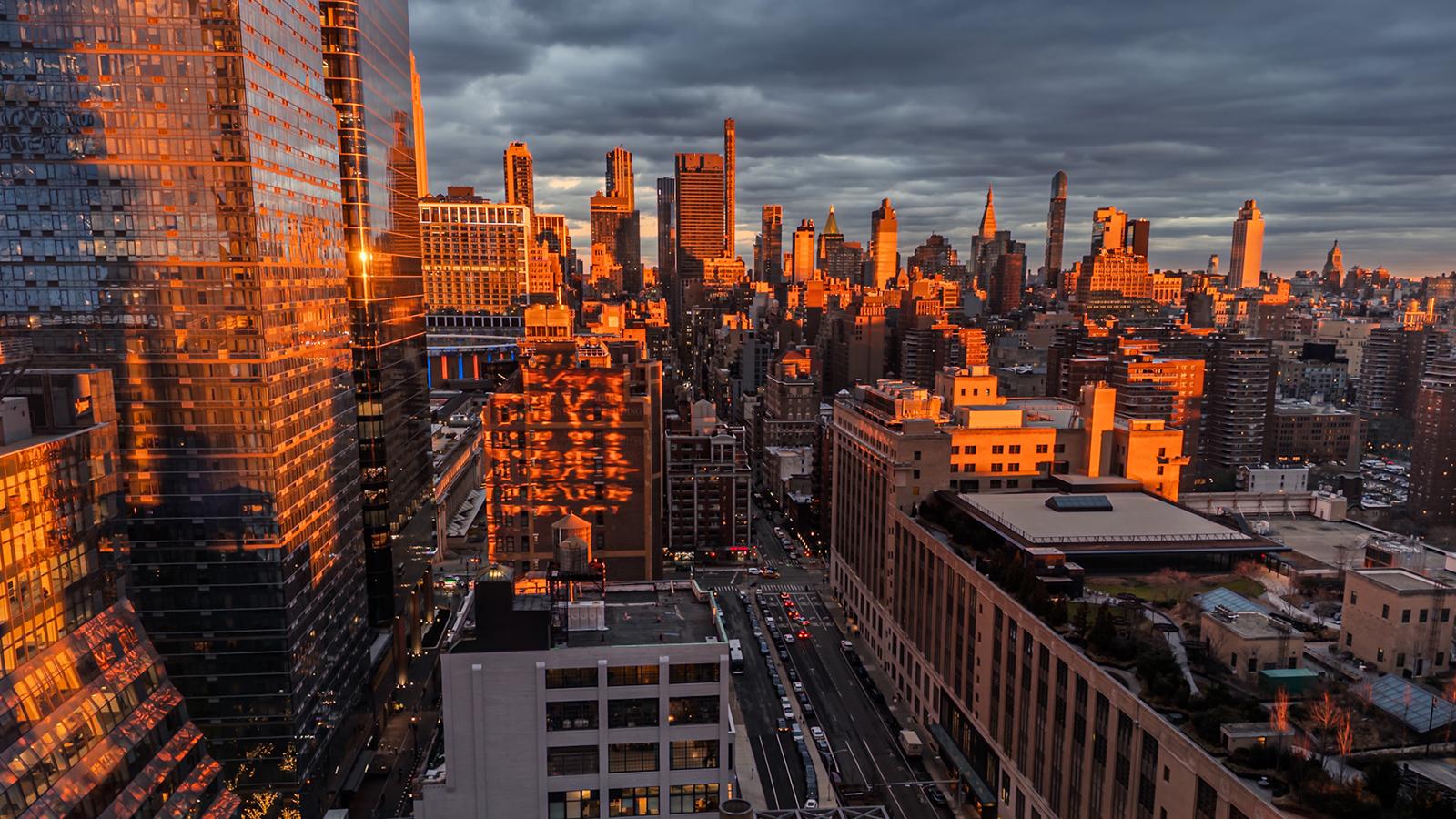 Hudson Yards sunset